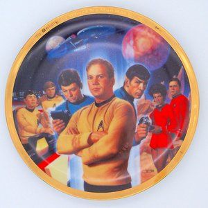 Star Trek 25th Anniversary Commemorative Plate 1991 by Hamilton Collection
